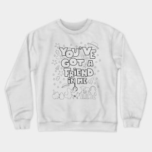 color your own friendship Crewneck Sweatshirt